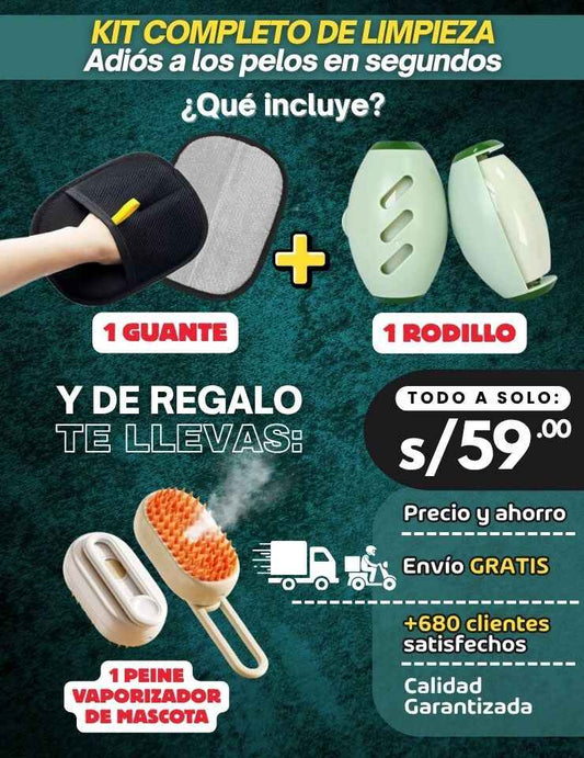 KIT ANTI PELOS DE MASCOTA